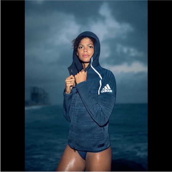 adidas Tops - Adidas Z.N.E. Hoodie Parley in Blue Size XS